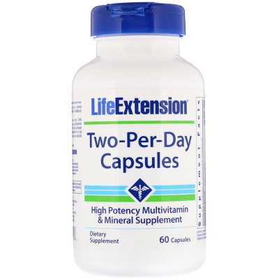 Мультивітаміни Life Extension Two-Per-Day 60 капсул (LEX23176)