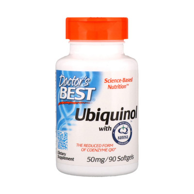 Коензим Doctor's Best, Q10, Ubiquinol, 50 мг, 90 капсул (9389)