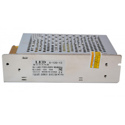 Блок живлення UKC 100-240V DC 12V 10A металевий (hub_np2_0570)