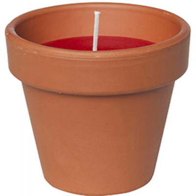 Свічка Candle pot Стандарт 10 х 11 Коричневий з бордовим (000001349)