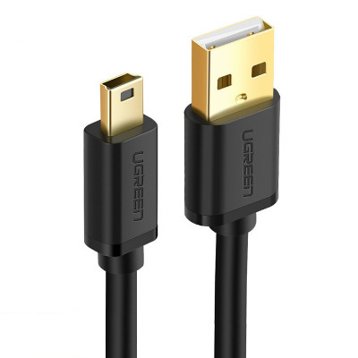 Кабель Mini USB Ugreen US132 для заряджання та передачі даних 2 м Чорний (30472)