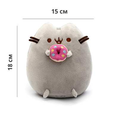 М'яка іграшка кіт з пончиком Pusheen cat 2Life Gray (n-71)