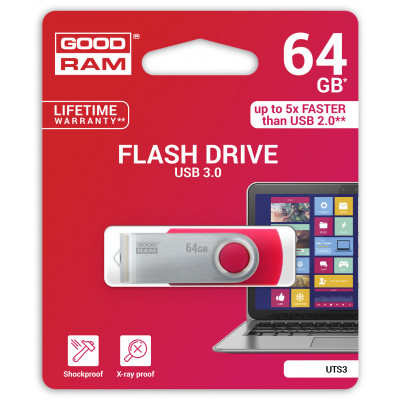 Флеш-накопичувач USB3.0 64GB GOODRAM Twister Black (UTS3-0640K0R11)