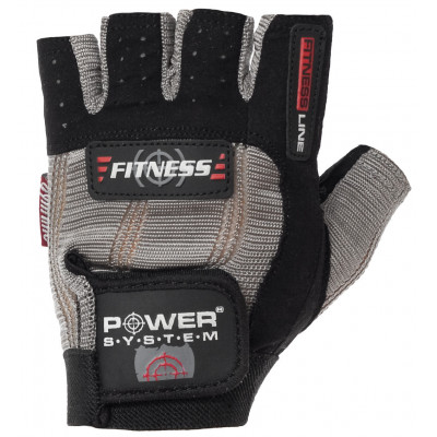 Рукавички для фітнесу та важкої атлетики Power System Fitness PS-2300 XS Grey/Black