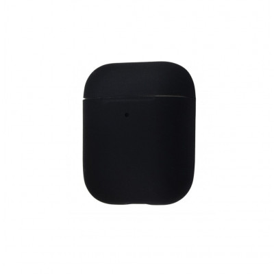 Силіконовий чохол для Airpods 1/2 ARM із карабіном захисний Black (4355black)