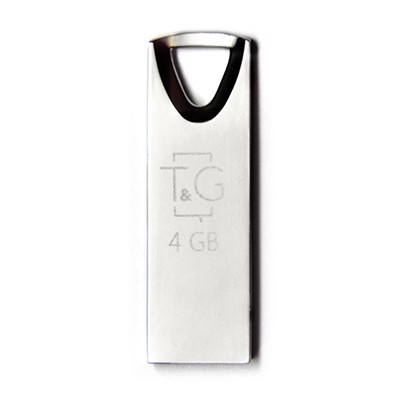 Флеш-накопичувач USB 4GB T&G 117 Metal Series Silver (TG117SL-4G)