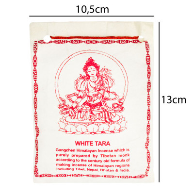 Пахощі Тибетські Gangchen Порошкові Санг White Tara 45 г 13x10.5x1 см (26808)