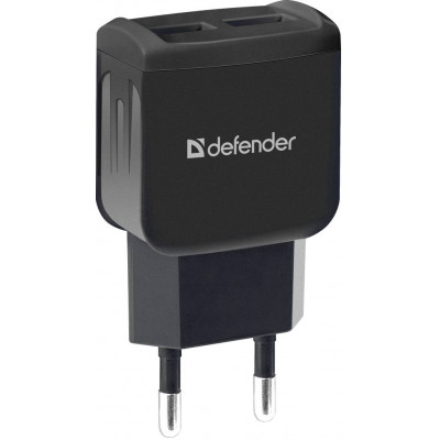 Зарядний пристрій Defender UPС-21 2xUSB,5V/2.1А Кабель microUSB (83581) (6514097)