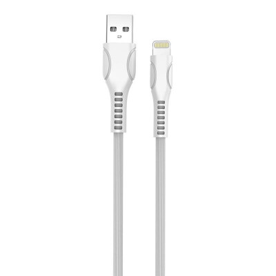 Кабель ColorWay USB-Lightning (line-drawing), 2.4А, 1м, White (CW-CBUL027-WH)