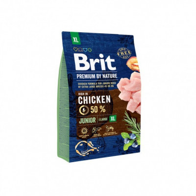 Brit (Чехія) Сухий корм Brit Premium Junior XL 3 kg (для цуценят та молодих собак гігантських порід)