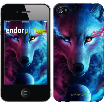 Пластиковий чохол Endorphone на iPhone 4s Арт-вовк (3999c-12-26985)