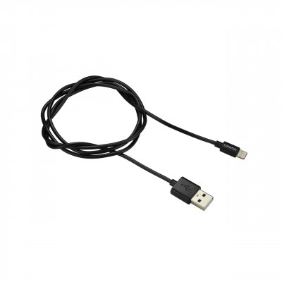 Кабель Canyon USB - Lightning 1м Black (CNS-MFICAB01B)