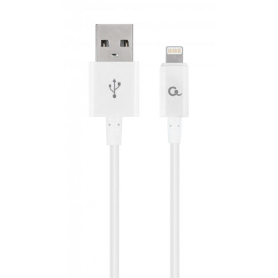 Кабель Cablexpert USB 2.0 A - Lightning 2м Білий (CC-USB2P-AMLM-2M-W)