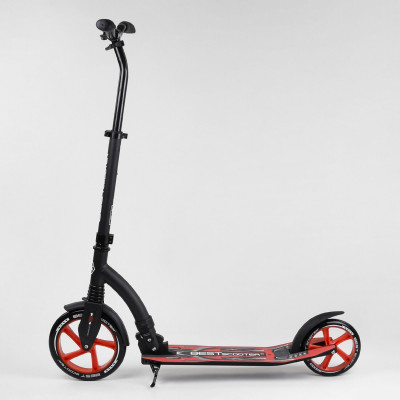 Самокат двоколісний Best Scooter з PU колесами Black/Red (100068)