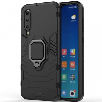 Удароміцний чохол Epik Transformer Ring під магнітний тримач для Xiaomi Mi CC9 / Mi 9 Lite Чорний (717458)