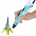 3D ручка з LCD дисплеєм 3D Pen Блакитний (258447)