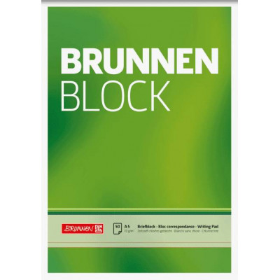 Блокнот Brunnen А5 на верхньому склеюванні з чистими листами 50 листів 70 г/м2 1052426