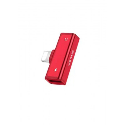 Перехідник Dual Lightning Adapter Usams US-SJ270 Red AU05 (SJ270LN03)