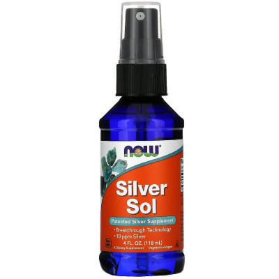 Колоїдне Срібло Now Foods Silver Sol 4 рідких унцій 119 мл