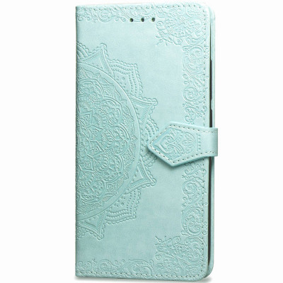 Шкіряний чохол-книжка Epik Art Case з візитницею для Xiaomi Redmi 4X Бірюзовий (717945)