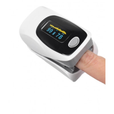 Пульсоксиметр на палець для зміни пульсу та сатурації крові Pulse Oximeter C101A3 (MAS40388)