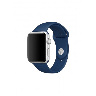 Ремінець Sport Band для Apple Watch 38/40mm силіконовий size(s) ARM Series 5 4 3 2 1 Blue Cobalt