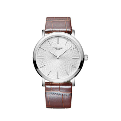 Годинник GUANQIN GS19026 CL Silver-Brown (GS19026SSBr)