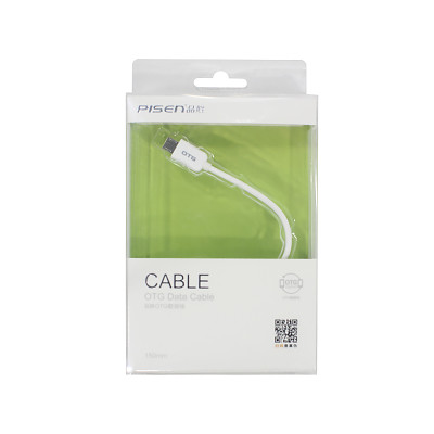 Перехідник для смартфона Pisen OG01-150 OTG microUSB універсальний White