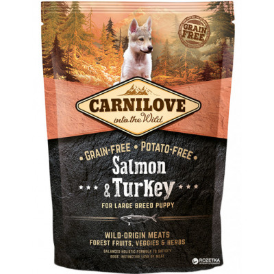 Сухий корм Carnilove Puppy Large Breed Salmon Turkey 1.5 kg (для цуценят великих порід)