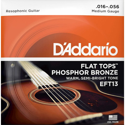 Струни для акустичної гітари 6 шт D'Addario EFT13 Phosphor Bronze