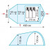 Намет туристичний Tramp Grot V2 TRT-036 з 3 входами