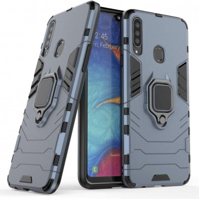 Чохол Ring Armor для Samsung A207 Galaxy A20s Blue (arbc6948)