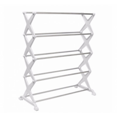 Стійка для зберігання взуття Shoe Rack 5 полиць Білий (258532)