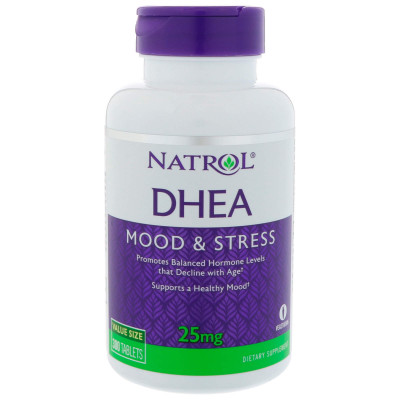 Дегідроепіандростерон DHEA Natrol 25 мг 300 таблеток (1105)