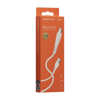 Кабель Borofone BX37 Wieldy USB - microUSB 2,4А 1m Білий