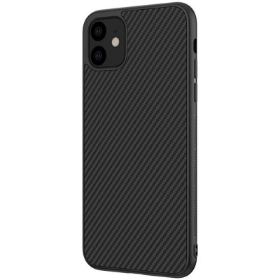 Карбонова накладка Nillkin Synthetic Fiber series для Apple iPhone 11 Чорний (766235)