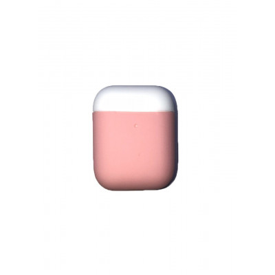 Силіконовий чохол для Airpods 1/2 ARM тонкий Pink Sand (4455pink+white)