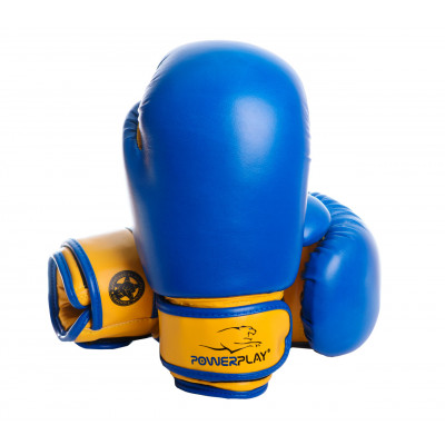 Боксерські рукавиці PowerPlay 3004 JR 6 унцій Синьо-Жовті (PP_3004JR_6oz_Blue/Yellow)