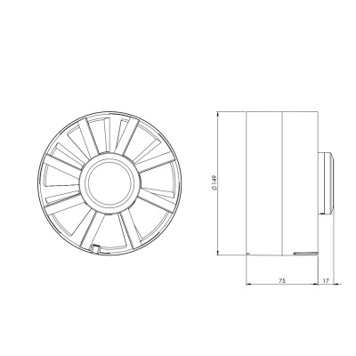 Витяжний вентилятор Europlast EK150T (74967)