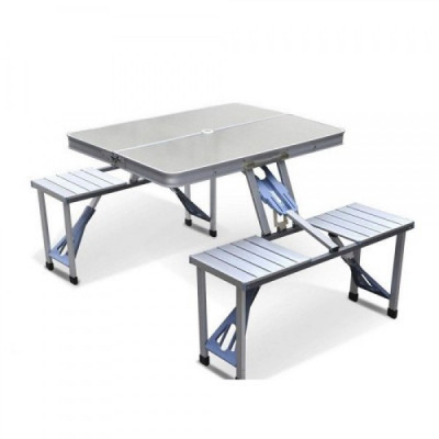 Стіл для пікніка Folding Table Сріблястий (258477)