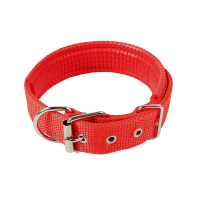 Нашийник двошаровий для собак Taotaopets 177701 L 39 см Red