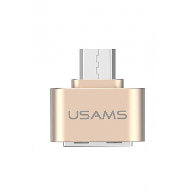 Перехідник Micro-USB to OTG Usams US-SJ009 Gold (OTG02)