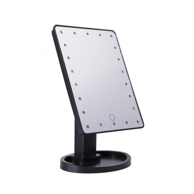 Косметичне дзеркало Large 22 з LED підсвічуванням Black (kz014-hbr)