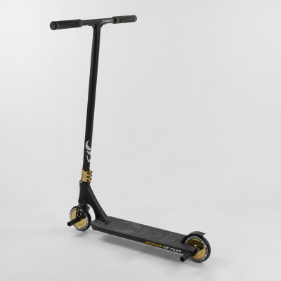 Самокат трюковий Best Scooter "SIMBIOTE" HIC-система, ПЕГІ, алюмінієвий диск та дека Black/Gold (102307)