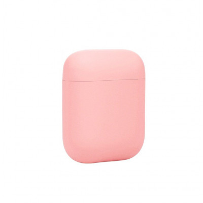 Силіконовий чохол для Airpods 1/2 ARM із карабіном захисний Pink Sand (4355pink)