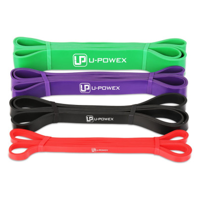 Гумові петлі для фітнесу UPowex Power Bands 4 шт 7-56кг + чохол (up1230)