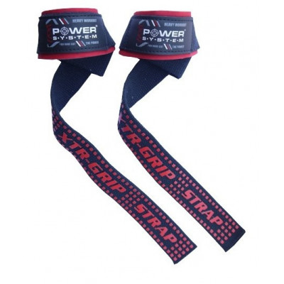 Кістові ремені Power System XTR-Grip Straps PS-3430 Black-red