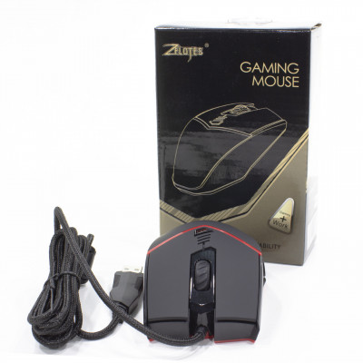 Миша комп'ютерна Zelotes C-13 Gaming Optical Mouse Чорно-червона (3216-9373)