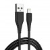 Кабель ColorWay USB-Lightning (PVC), 2.4А, 1м, Black (CW-CBUL024-BK)