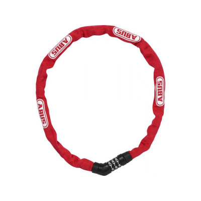 Велозамок ABUS 4804C/75 Steel-O-Chain Red (724688)